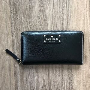 Kate spade Wellesley Neda Zip-around wallet black
